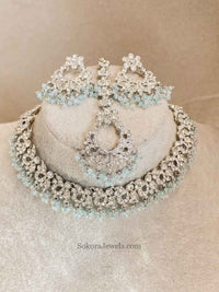 Jasmeet Silver Necklace Sets - SOKORA JEWELSJasmeet Silver Necklace Sets