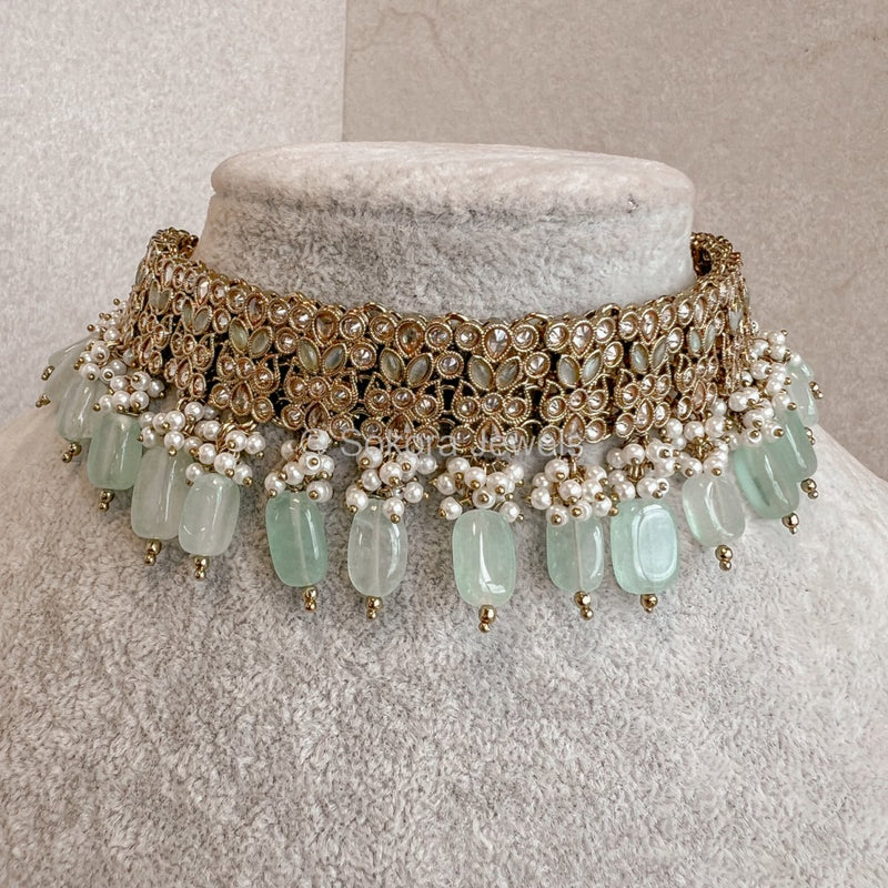 Jazbeen Choker - Mint - SOKORA JEWELSJazbeen Choker - MintChoker Sets