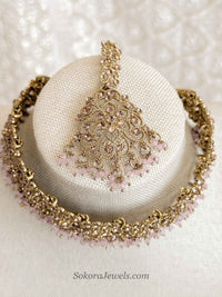 Jeevan Golden Choker set - SOKORA JEWELSJeevan Golden Choker set