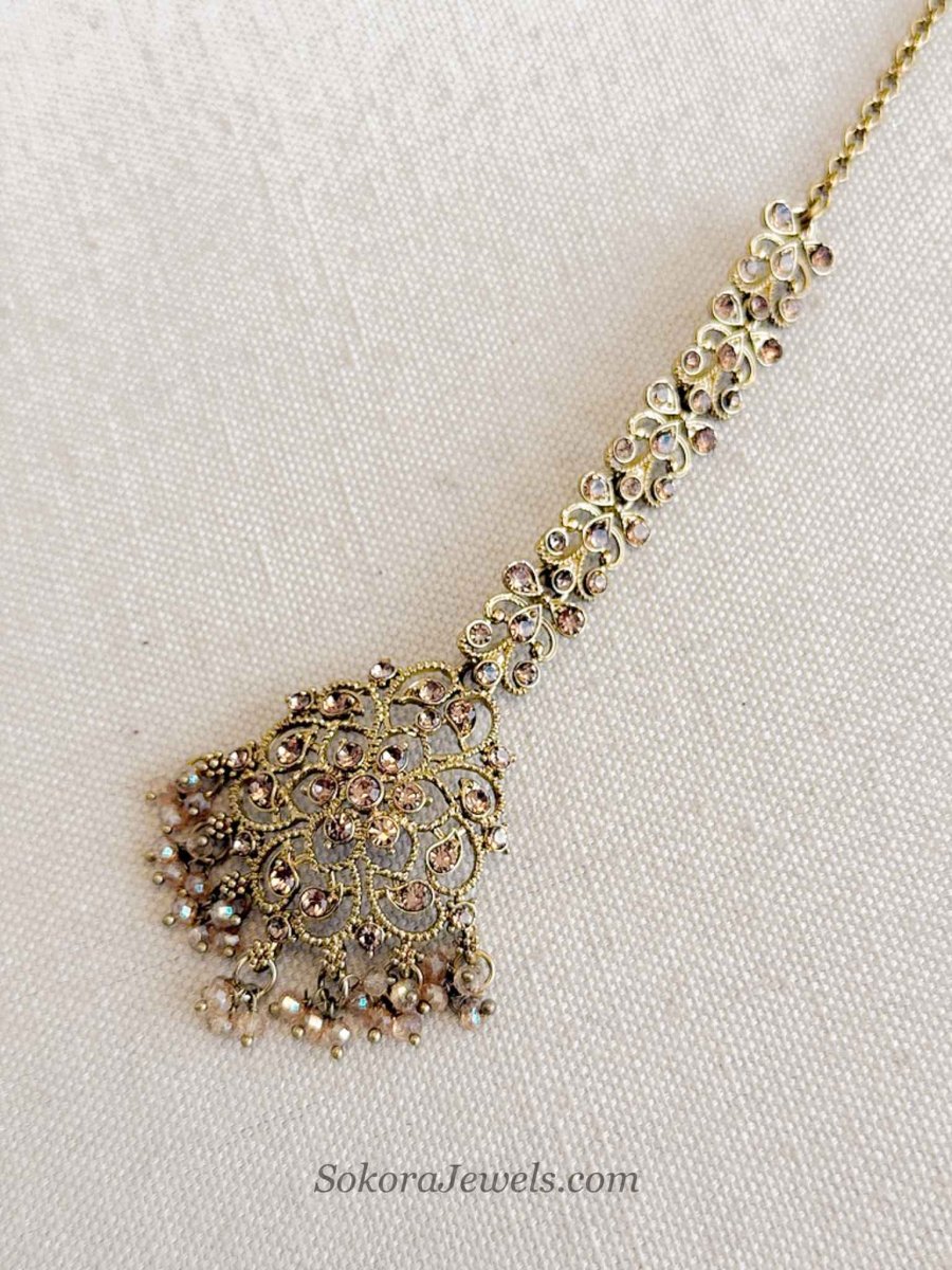 Jeevan Golden Choker set - SOKORA JEWELSJeevan Golden Choker set