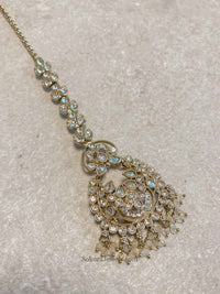 Jessica Clear Gold Necklace Set - 5 Colour Options - SOKORA JEWELSJessica Clear Gold Necklace Set - 5 Colour Options