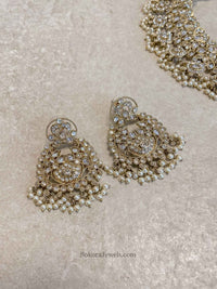 Jessica Clear Gold Necklace Set - 5 Colour Options - SOKORA JEWELSJessica Clear Gold Necklace Set - 5 Colour Options