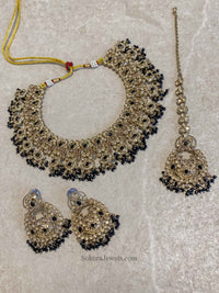 Jessica Golden Necklace Set - 5 Colour Options - SOKORA JEWELSJessica Golden Necklace Set - 5 Colour Options