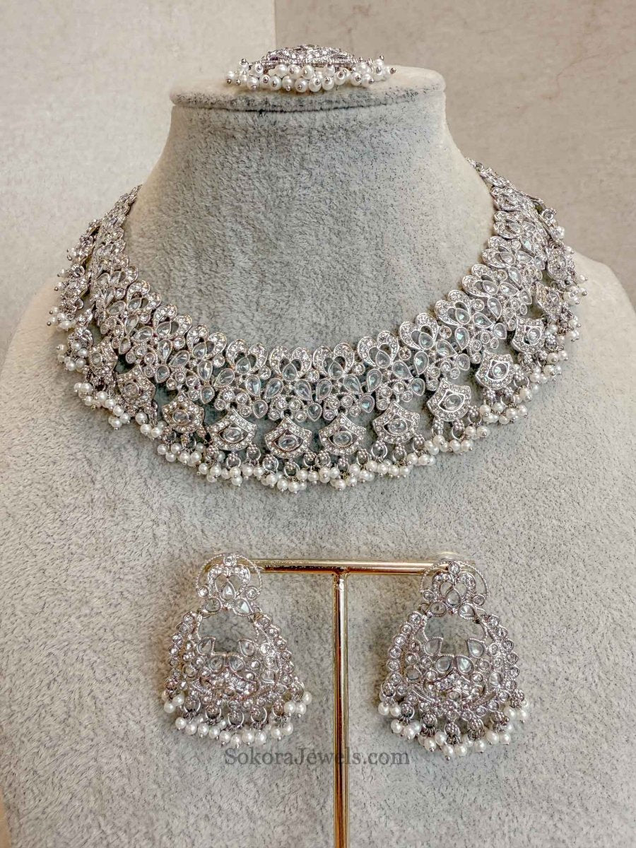 Jessica Silver Necklace Sets - SOKORA JEWELSJessica Silver Necklace Sets