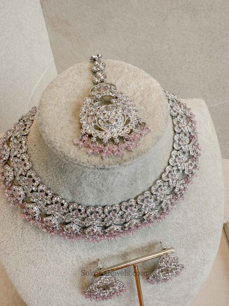 Jessica Silver Necklace Sets - SOKORA JEWELSJessica Silver Necklace Sets