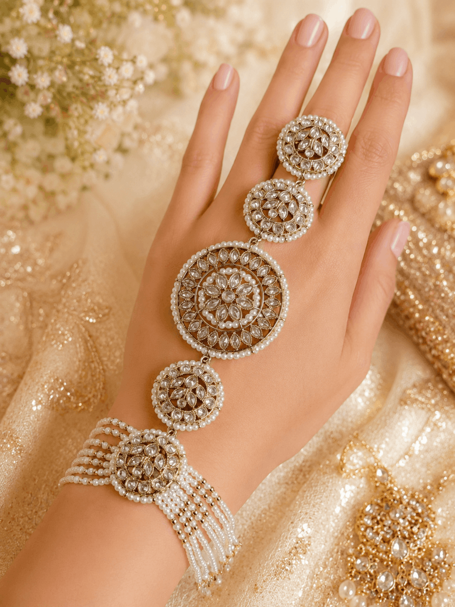 Jodhaa Bridal Hand piece - SOKORA JEWELSJodhaa Bridal Hand piece