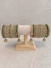 Julekha Bridal Bangle Set - Greens - SOKORA JEWELSJulekha Bridal Bangle Set - GreensBANGLES