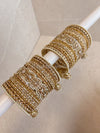 Julekha Golden Bridal Bangles Stack - SOKORA JEWELSJulekha Golden Bridal Bangles StackBANGLES