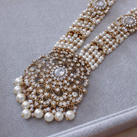 Julia Antique Gold Haar - Clear Crystal - SOKORA JEWELSJulia Antique Gold Haar - Clear Crystal