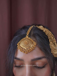 Jyoti Gold Layered Necklace Set - SOKORA JEWELSJyoti Gold Layered Necklace Set