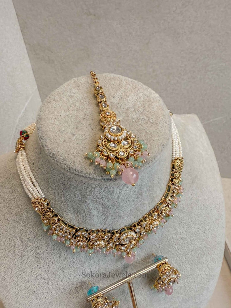 Kajol Faux Kundan Sets - SOKORA JEWELSKajol Faux Kundan SetsNECKLACE SETS