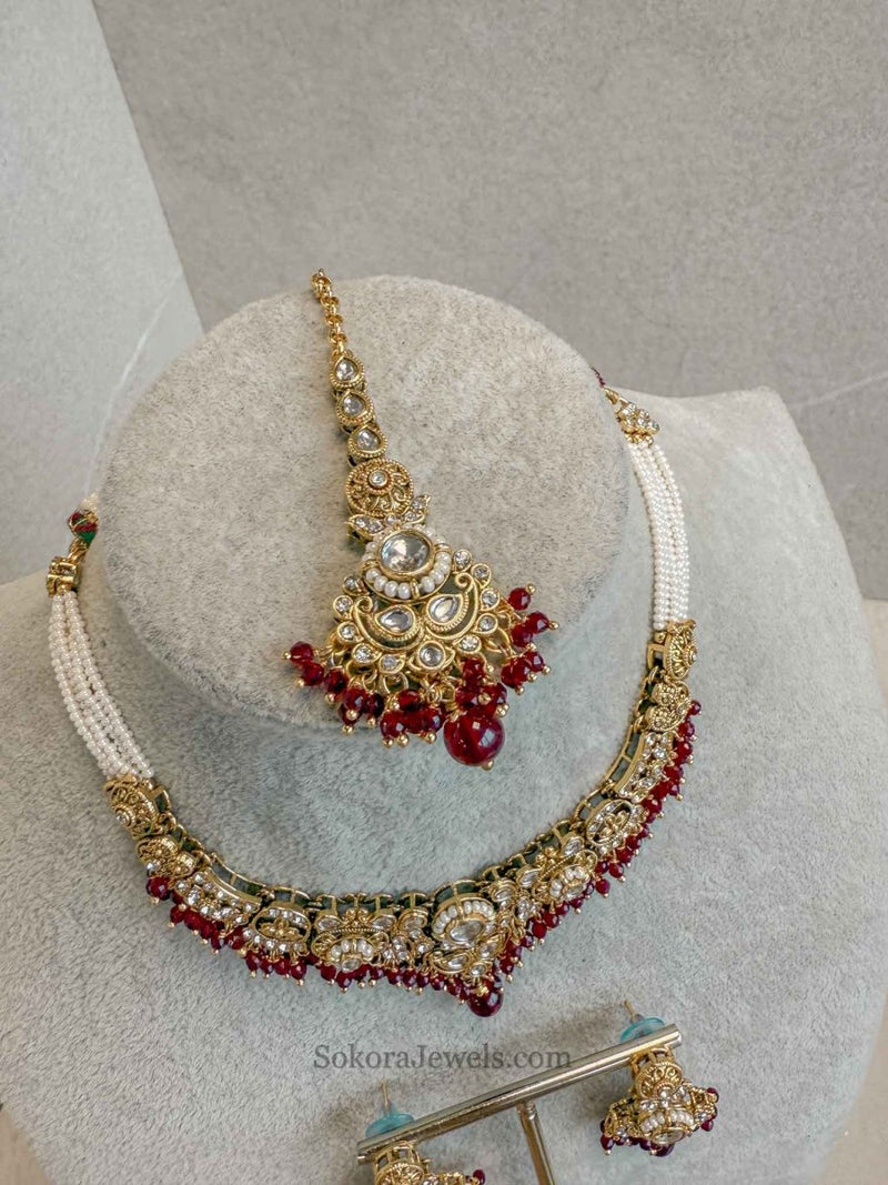 Kajol Faux Kundan Sets - SOKORA JEWELSKajol Faux Kundan SetsNECKLACE SETS