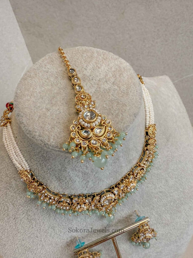 Kajol Faux Kundan Sets - SOKORA JEWELSKajol Faux Kundan SetsNECKLACE SETS