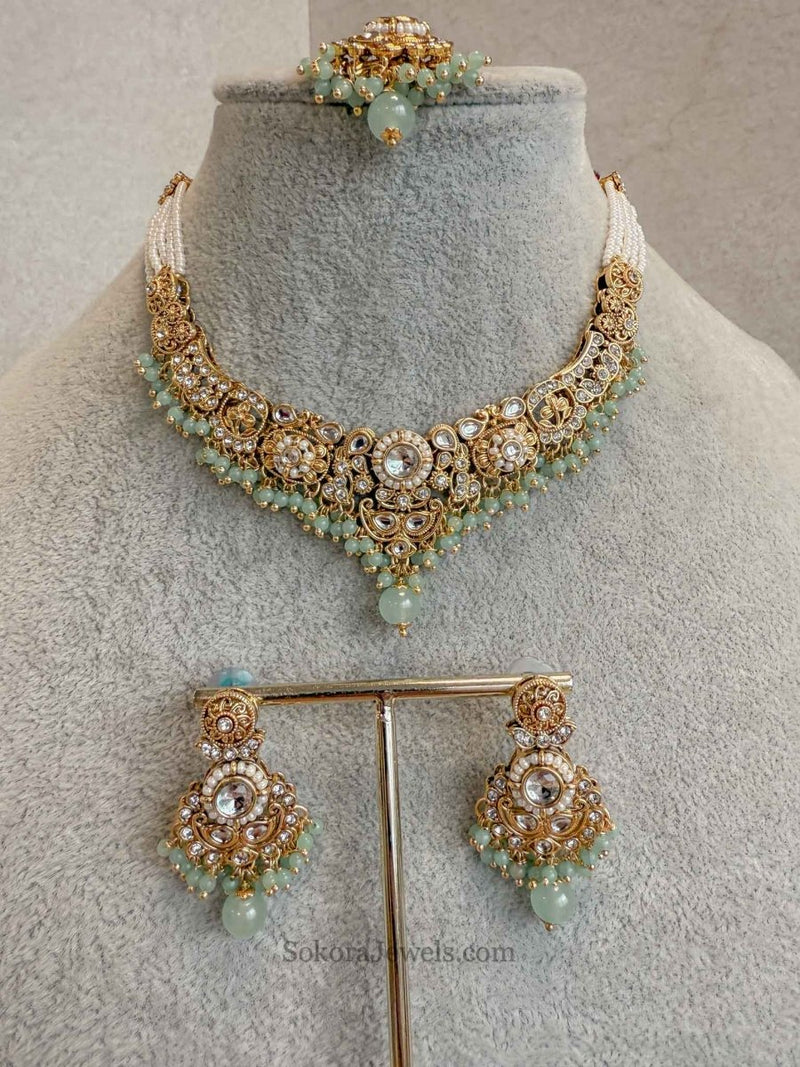 Kajol Faux Kundan Sets - SOKORA JEWELSKajol Faux Kundan SetsNECKLACE SETS