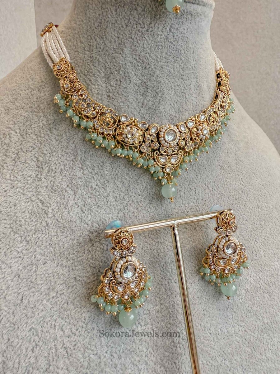 Kajol Faux Kundan Sets - SOKORA JEWELSKajol Faux Kundan SetsNECKLACE SETS