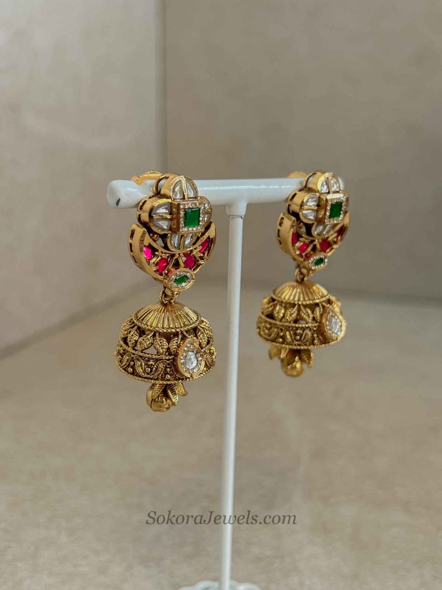 Kashmiri Kundan Hasli Set - SOKORA JEWELSKashmiri Kundan Hasli SetNECKLACE SETS