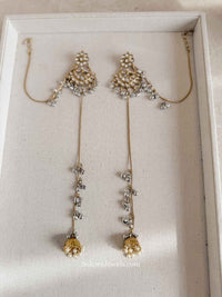 Kashmiri Long Shoulder Duster Earrings - SOKORA JEWELSKashmiri Long Shoulder Duster Earrings