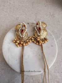 Kashmiri style Long Earrings - SOKORA JEWELSKashmiri style Long Earrings