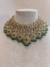 Kavita Bridal Necklace Set - Green - SOKORA JEWELSKavita Bridal Necklace Set - Green