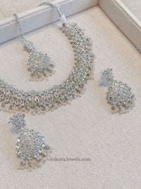 Khadija Silver Necklace Sets - SOKORA JEWELSKhadija Silver Necklace Sets