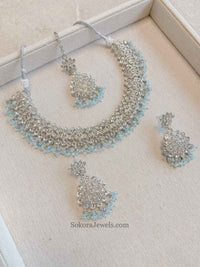 Khadija Silver Necklace Sets - SOKORA JEWELSKhadija Silver Necklace Sets