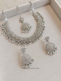 Khadija Silver Necklace Sets - SOKORA JEWELSKhadija Silver Necklace Sets
