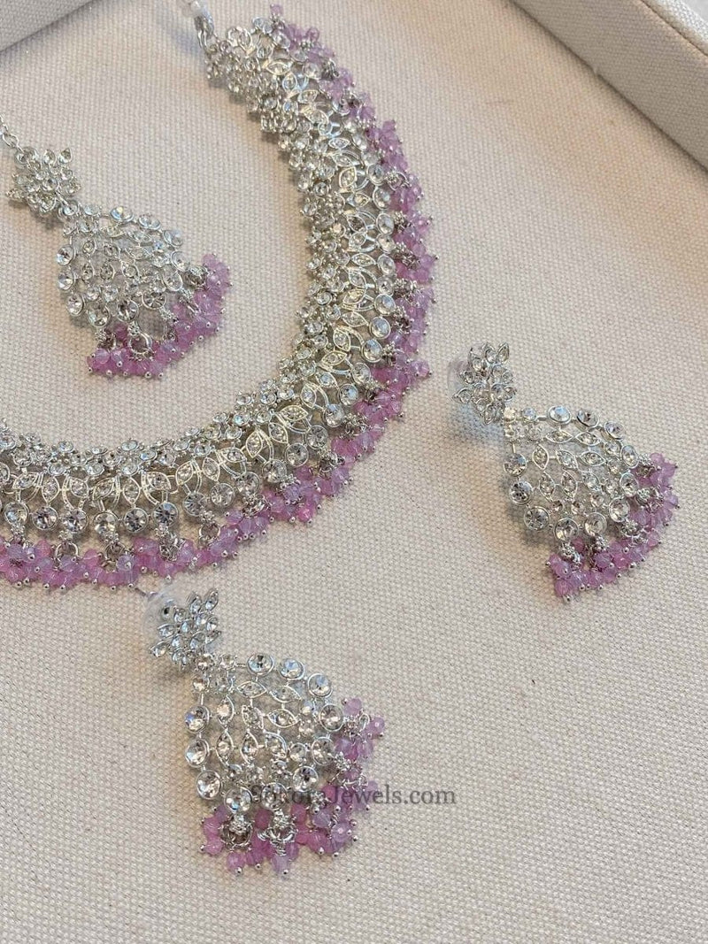 Khadija Silver Necklace Sets - SOKORA JEWELSKhadija Silver Necklace Sets