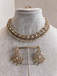 Kira Golden Necklace Sets - SOKORA JEWELSKira Golden Necklace Sets