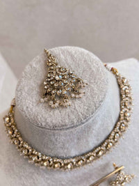 Kira Golden Necklace Sets - SOKORA JEWELSKira Golden Necklace Sets