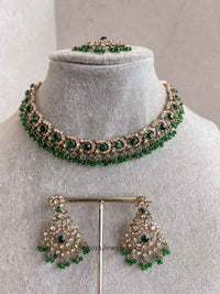 Kira Golden Necklace Sets - SOKORA JEWELSKira Golden Necklace Sets