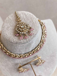 Kira Golden Necklace Sets - SOKORA JEWELSKira Golden Necklace Sets