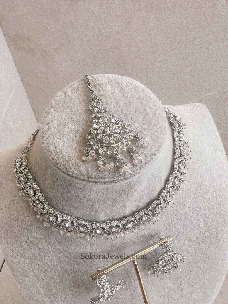 Kira Silver Necklace Sets - SOKORA JEWELSKira Silver Necklace Sets