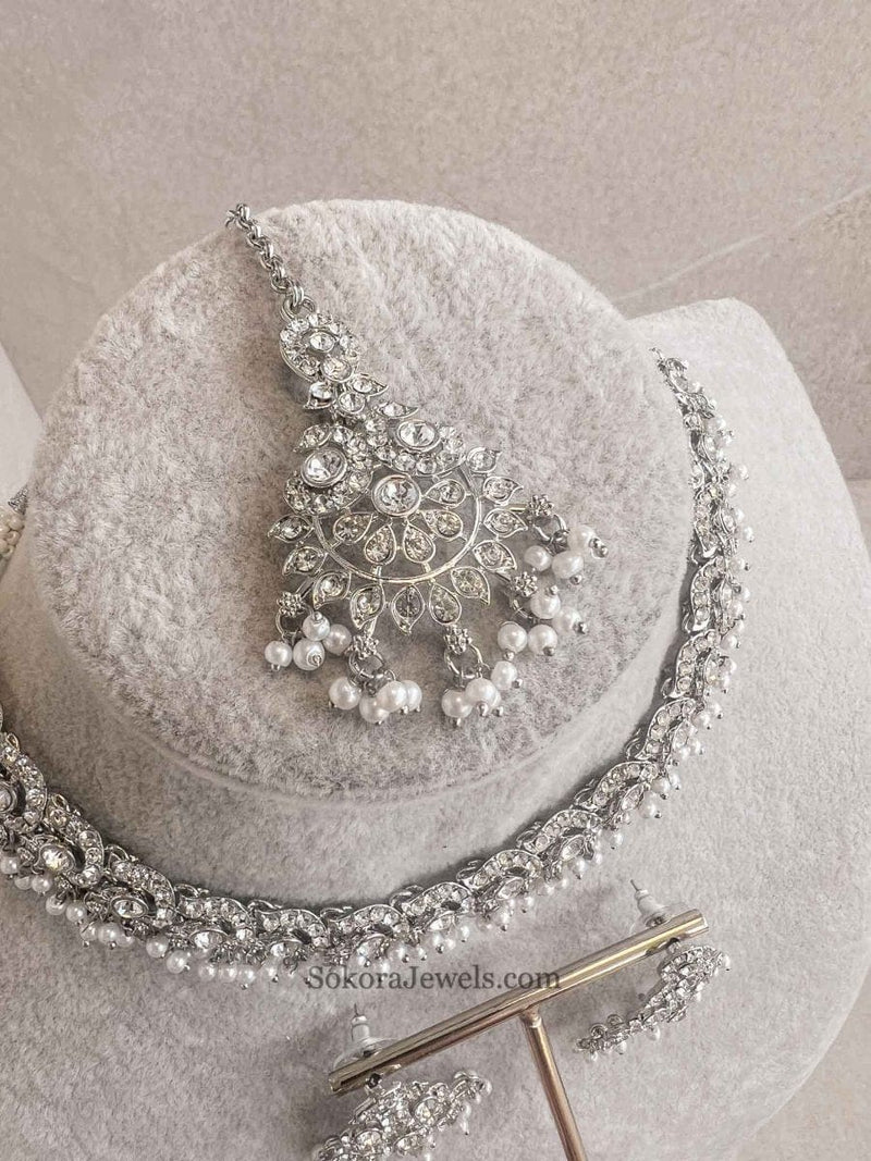 Kira Silver Necklace Sets - SOKORA JEWELSKira Silver Necklace Sets