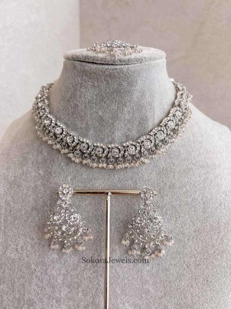 Kira Silver Necklace Sets - SOKORA JEWELSKira Silver Necklace Sets