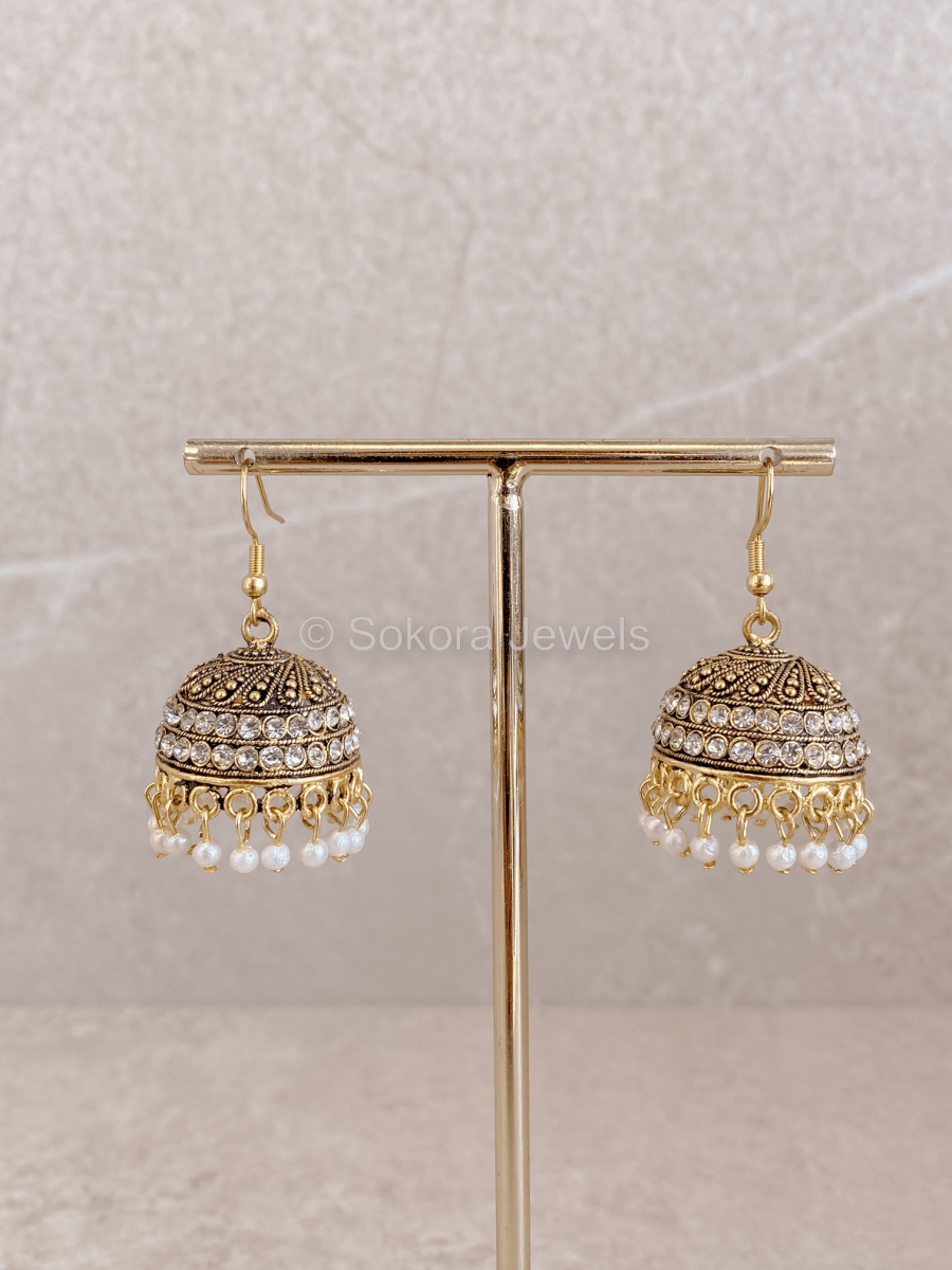 Kiyana Jhumka Earrings - SOKORA JEWELSKiyana Jhumka Earrings