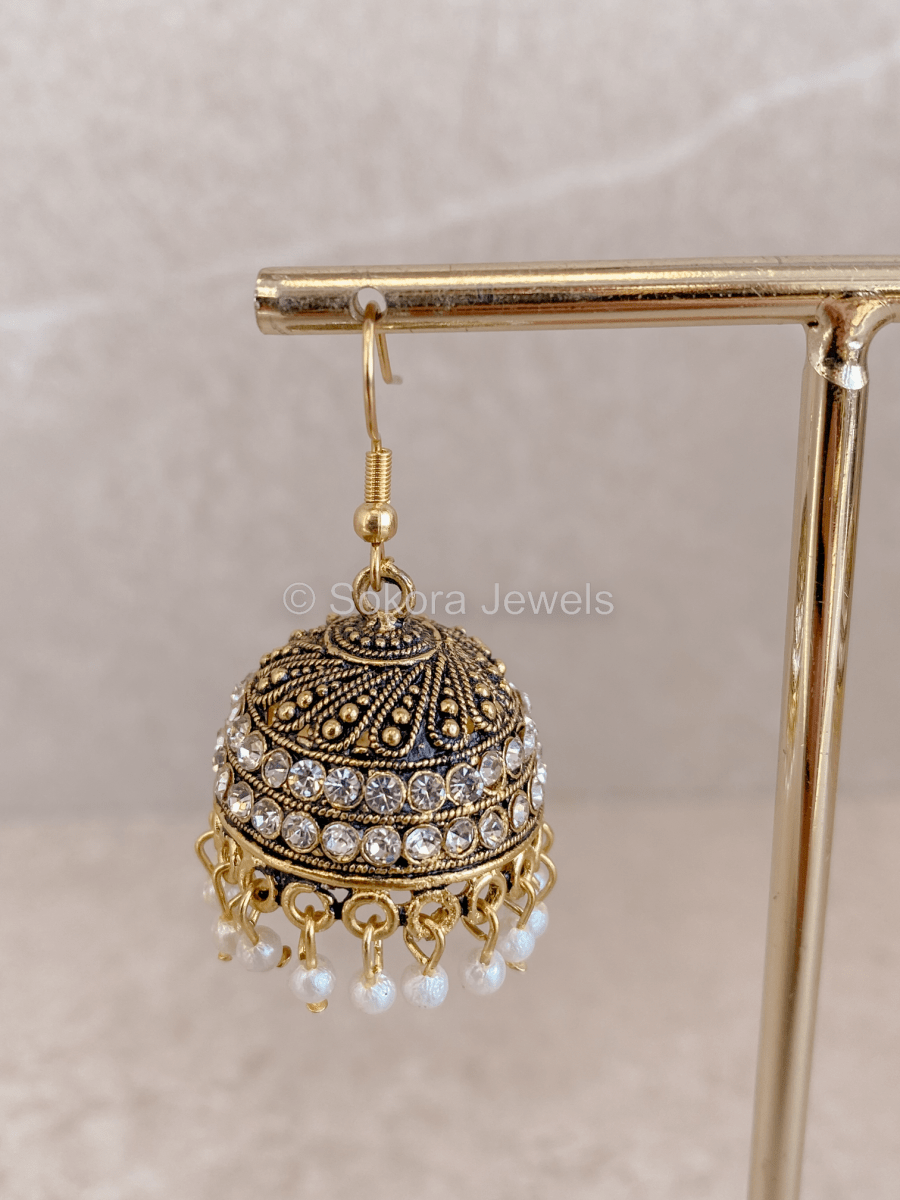 Kiyana Jhumka Earrings - SOKORA JEWELSKiyana Jhumka Earrings