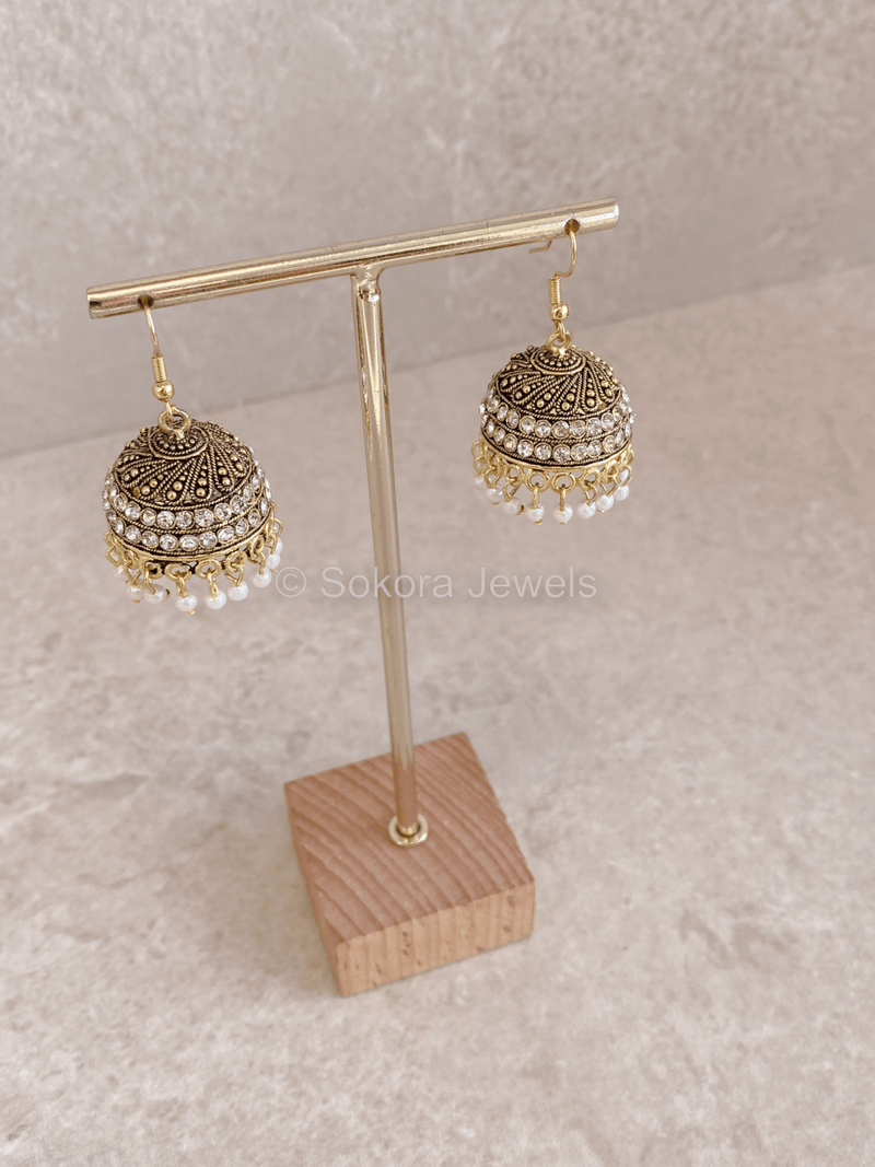 Kiyana Jhumka Earrings - SOKORA JEWELSKiyana Jhumka Earrings