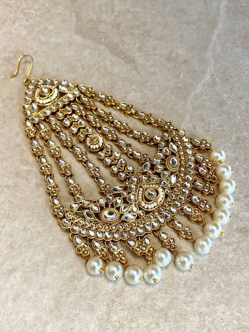 Kundan and Pearl Jhumar - SOKORA JEWELSKundan and Pearl Jhumar