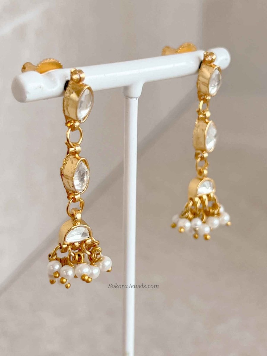Kundan Choker and Earring set - SOKORA JEWELSKundan Choker and Earring set