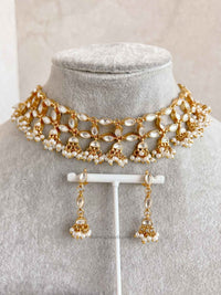 Kundan Choker and Earring set - SOKORA JEWELSKundan Choker and Earring set