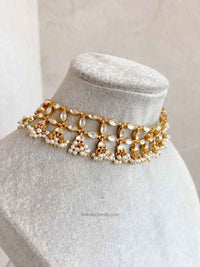 Kundan Choker and Earring set - SOKORA JEWELSKundan Choker and Earring set
