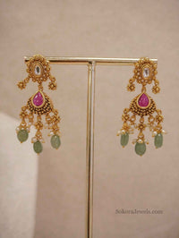 Kundan Choker set - Ruby & Green - SOKORA JEWELSKundan Choker set - Ruby & GreenNECKLACE SETS