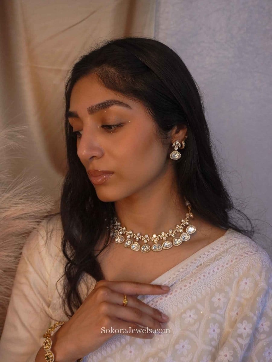 Kundan Droplet Set - SOKORA JEWELSKundan Droplet SetNECKLACE SETS
