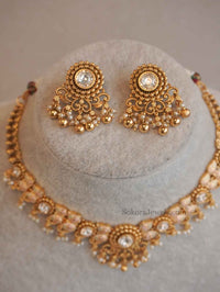 Kundan Gem and Meenakari set - SOKORA JEWELSKundan Gem and Meenakari set