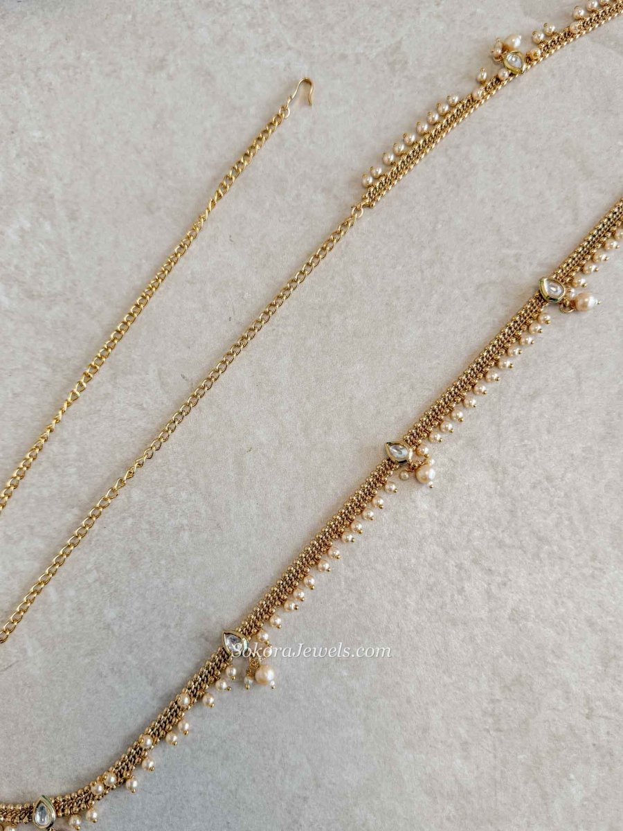 Kundan Gem Waist Chain - SOKORA JEWELSKundan Gem Waist Chain