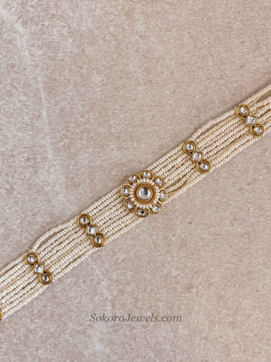 Kundan Headband / Sheesh phool - SOKORA JEWELSKundan Headband / Sheesh phool