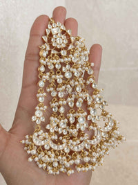 Kundan Mother Of Pearl Jhumar - SOKORA JEWELSKundan Mother Of Pearl Jhumar