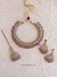 Laila Golden Necklace Sets - SOKORA JEWELSLaila Golden Necklace Sets