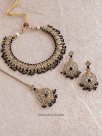Laila Golden Necklace Sets - SOKORA JEWELSLaila Golden Necklace Sets