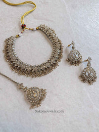 Laila Golden Necklace Sets - SOKORA JEWELSLaila Golden Necklace Sets